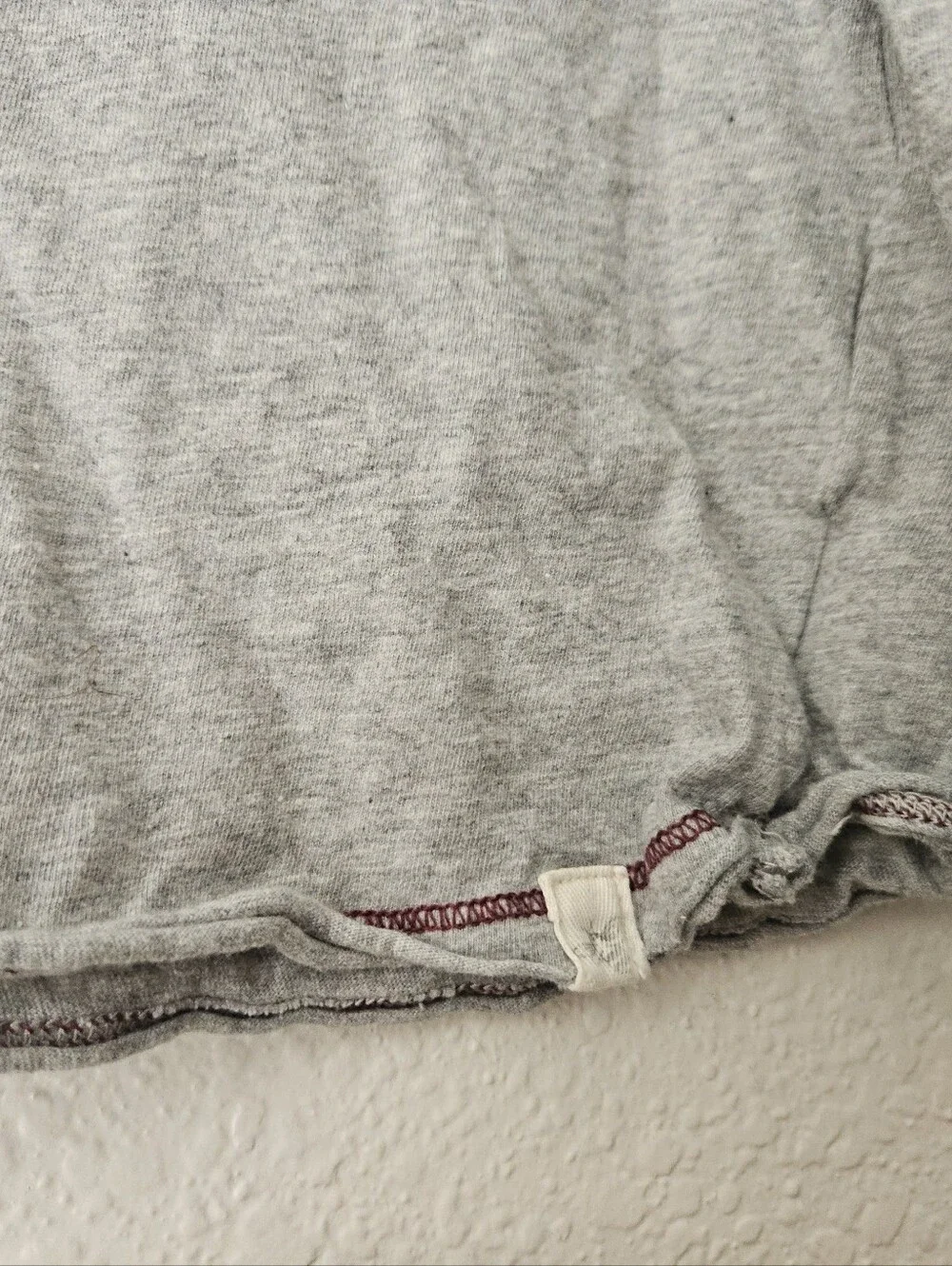 burts bees organic cotton gray long sleeve top, 3 - 6 months